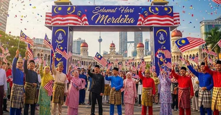 লাখো মানুষের অংশগ্রহণে মালয়েশিয়ার ৬৮তম স্বাধীনতা দিবস উদযাপন