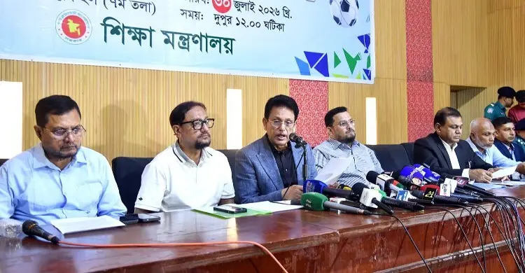 গোল্ডকাপ ফুটবলে মাদরাসা ছাত্রীদের দল বাধ্যতামূলক নয়: শিক্ষামন্ত্রী