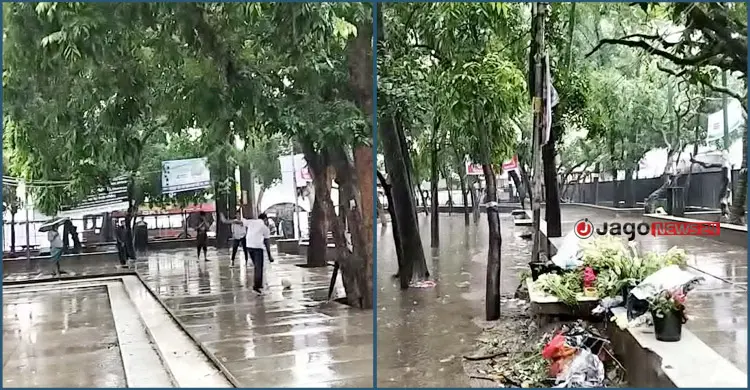 বাদলা দিনে থমকে পুরান ঢাকা, ভোগান্তিতে নগরজীবন