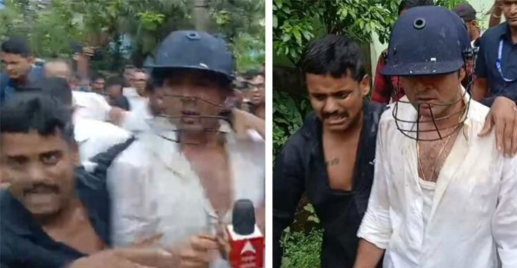তৃণমূল কংগ্রেস নেতা অভিষেক ব্যানার্জীর ওপর হামলা