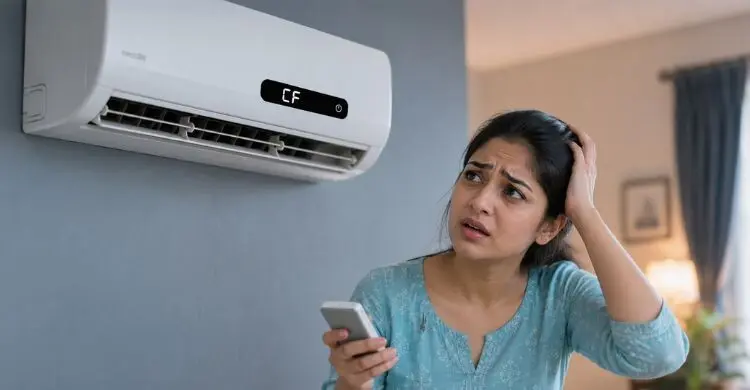 এসির ডিসপ্লেতে ‘সিএফ’ লেখা আসে কেন?