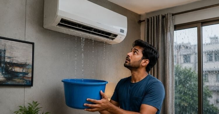 বৃষ্টির দিনে এসি চালালেই পানি পড়ছে? যা করবেন