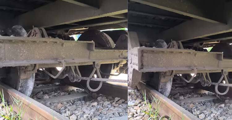 ব্রাহ্মণবাড়িয়ায় ট্রেনের বগি লাইনচ্যুত