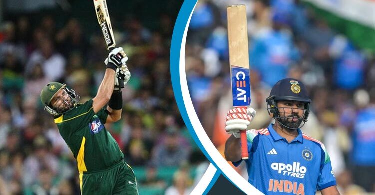 আফ্রিদিকে হটিয়ে ছক্কার রাজা এখন রোহিত