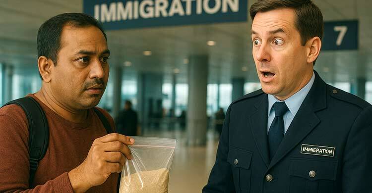 বালু নিয়ে এয়ারপোর্টে, ইমিগ্রেশনে যা হলো...