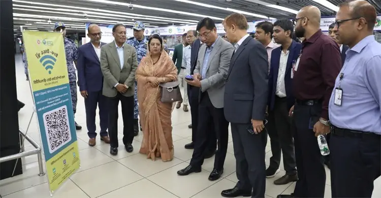 শাহজালালে একসঙ্গে ৩৭ হাজার যাত্রী পাবেন ফ্রি ইন্টারনেট সুবিধা