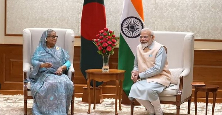 দিল্লিতে হাসিনা-মোদী বৈঠক চলছে