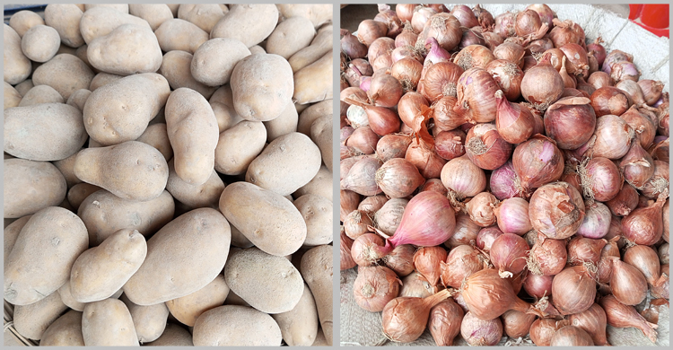 বেঁধে দেওয়া দামে মিলছে না আলু-পেঁয়াজ