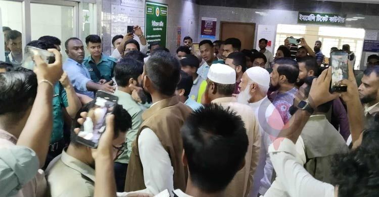 দগ্ধদের দেখতে বার্ন ইনস্টিটিউটে জামায়াতের আমির-সেক্রেটারি