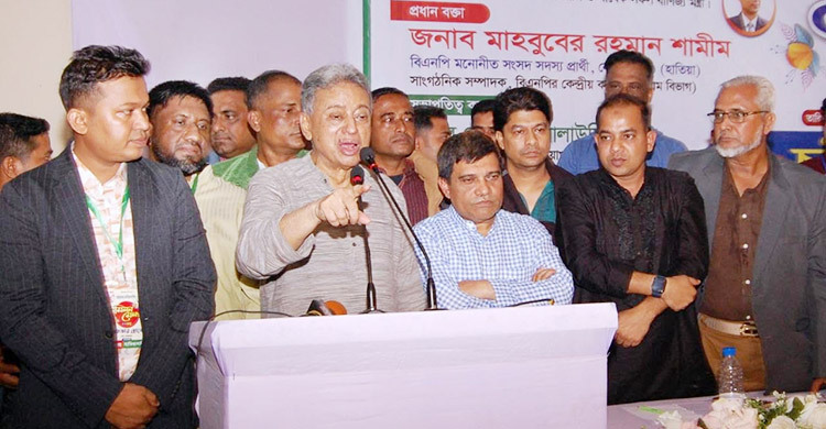 শামীম নির্বাচিত হলে হাতিয়া মাথা উঁচু করে দাঁড়াবে: আমীর খসরু