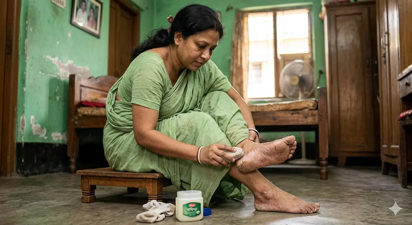 গরমেও পায়ের গোড়ালি ফাটছে, জানুন করণীয়