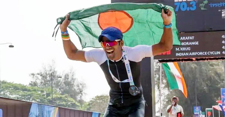 ক্রীড়া প্রতিমন্ত্রীর উদ্যোগে স্বপ্নপূরণ হচ্ছে আয়রনম্যান আরাফাতের