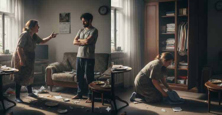 স্বামীর সাথে ঝগড়া, আলমারি গোছানোই সমাধান!