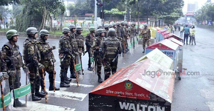 সংসদ ভবন এলাকায় সংঘর্ষ থেমেছে, অবস্থান নিয়েছে সেনাবাহিনী