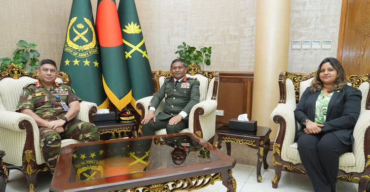 সেনাপ্রধানের সঙ্গে মালদ্বীপ ডিফেন্স ফোর্স প্রধানের সাক্ষাৎ