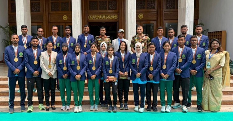 জাতীয় ক্রীড়া সম্মাননা অনুষ্ঠানে সেনাবাহিনী দলের সাফল্যের স্বীকৃতি