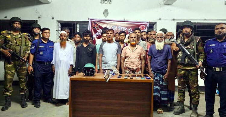 Joint forces arrest 390 in week-long drive