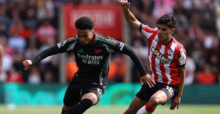 আর্সেনালের কাছে হেরে লজ্জার রেকর্ড সাউথাম্পটনের