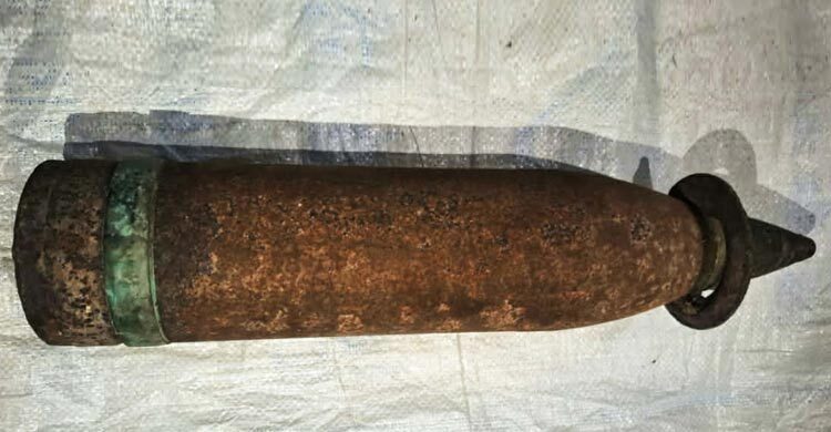 কুষ্টিয়ায় তাজা আর্টিলারি শেল উদ্ধার