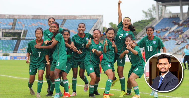 নারী ফুটবলারদের জন্য ৫০ লাখ টাকা পুরস্কার ঘোষণা ক্রীড়া উপদেষ্টার