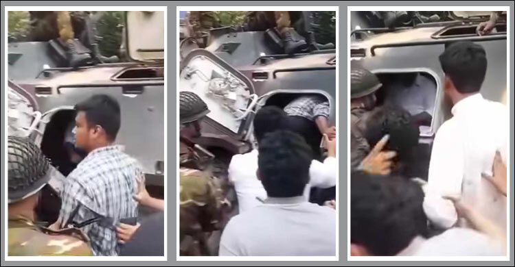 সেনাবাহিনীর গাড়ি দিয়ে যেভাবে উদ্ধার করা হলো নাহিদ-হাসনাতদের