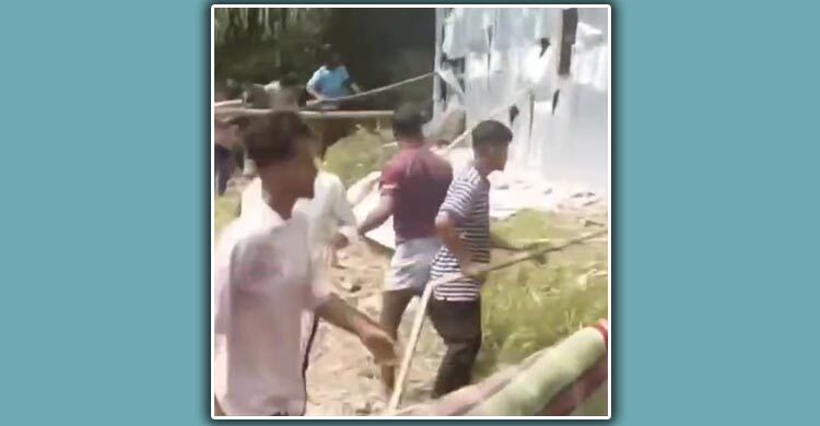 সুনামগঞ্জে গরু চুরির অভিযোগে বসতবাড়িতে হামলা-ভাঙচুর