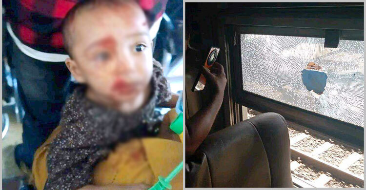 Child, passengers injured as protesters throw bricks at trains