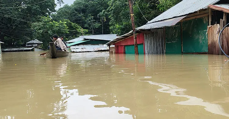 বিপৎসীমার ওপরে সাঙ্গু নদীর পানি, প্লাবিত নিম্নাঞ্চল