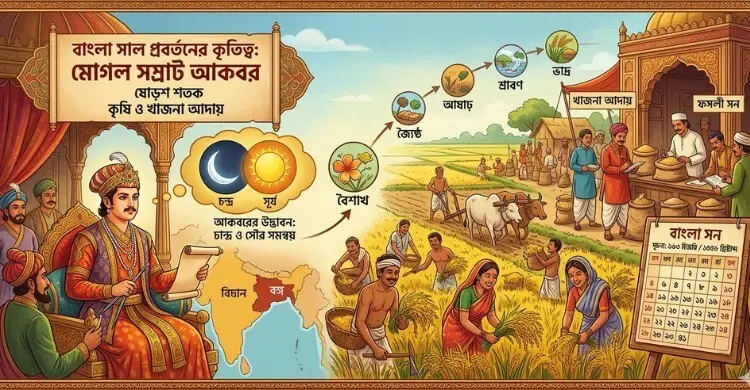 বাংলা দিন, মাস-বছর গণনা কে, কবে শুরু করে