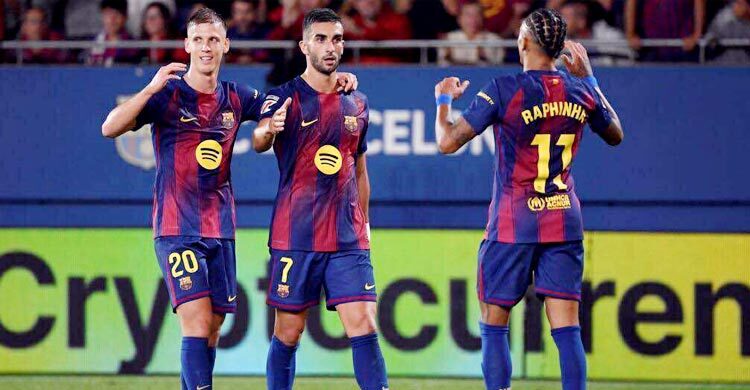 তোরেসের জোড়া গোলে দাপুটে জয় বার্সার