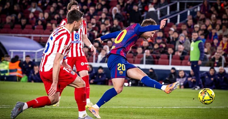 ওলমো–তোরেসে অ্যাতলেতিকোকে হারিয়ে বার্সার চার পয়েন্টের লিড