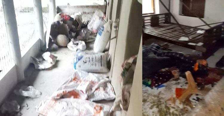 বগুড়ায় শিক্ষকের বাড়িতে ভাঙচুর-লুটপাট