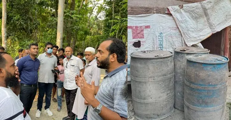 ইউপি সদস্যের বাড়ি থেকে ৮০০ লিটার ডিজেল উদ্ধার