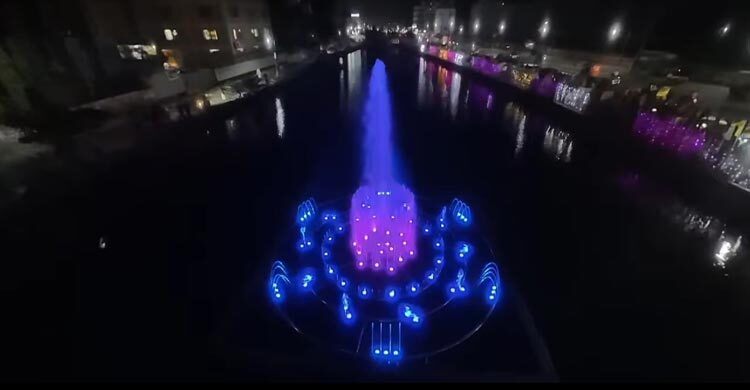 হাতিরঝিলের পর বরিশালে মিউজিক্যাল ফোয়ারা চালু