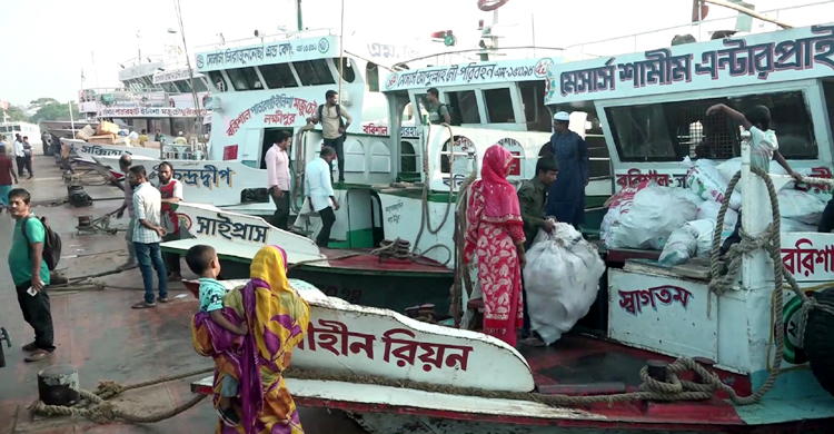 বরিশালে লঞ্চ-বাস চলাচল স্বাভাবিক, চাপ নেই যাত্রীর