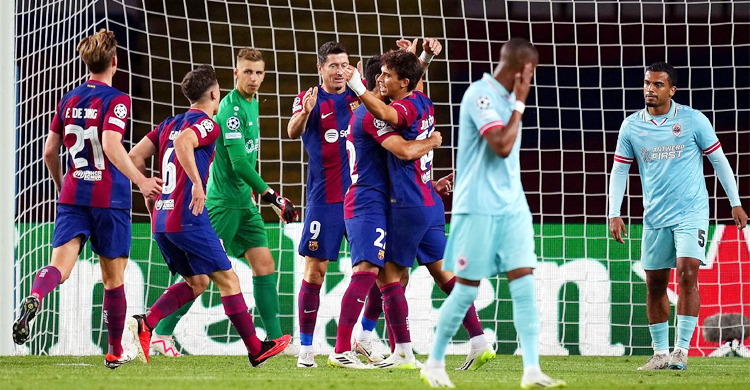 প্রতিপক্ষকে গোলবন্যায় ভাসিয়ে চ্যাম্পিয়ন্স লিগ শুরু বার্সেলোনার