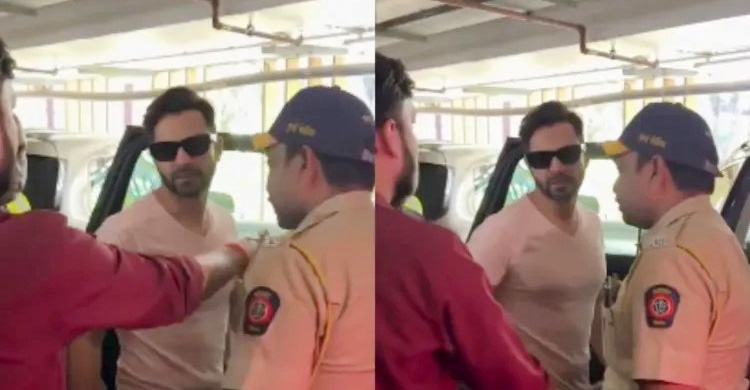 পথচারীকে প্রচণ্ড ধাক্কা দিয়েছে বরুণ ধাওয়ানের গাড়ি