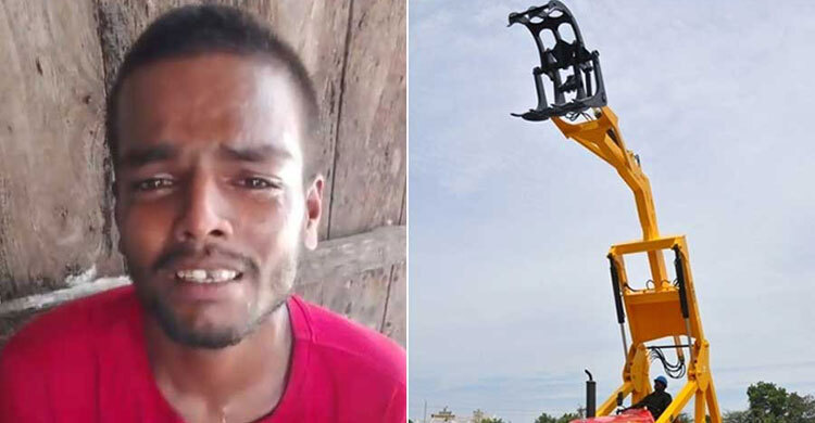 BSF throws Indian worker into Bangladesh using pay loader