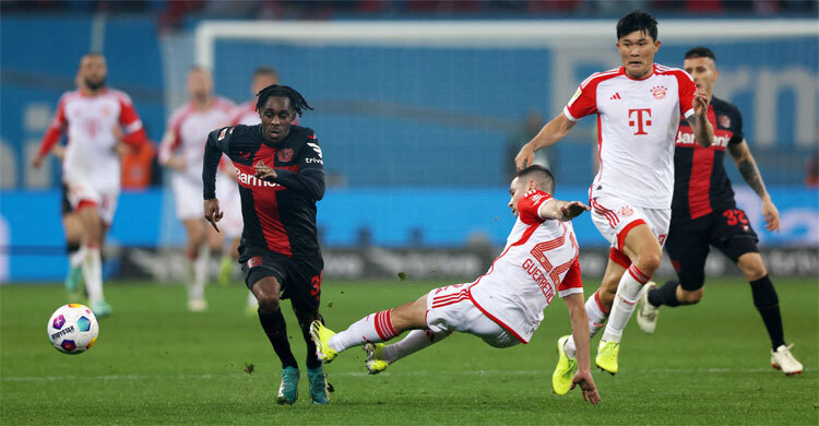 দুই লাল কার্ড হজম করে পয়েন্টও হারালো বায়ার্ন মিউনিখ