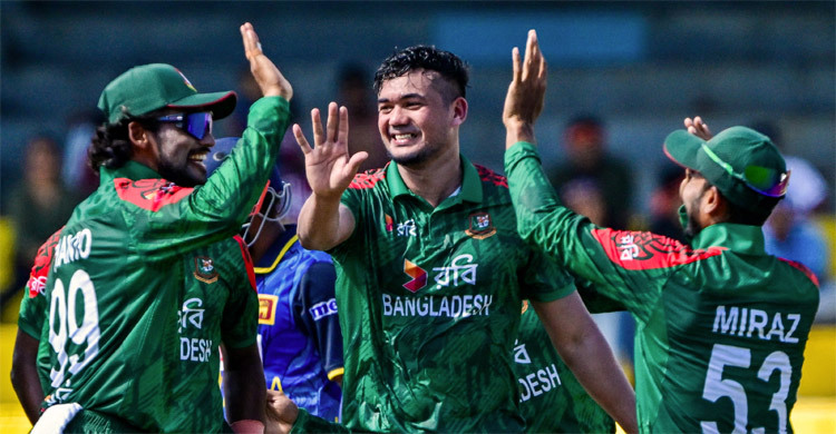 শ্রীলঙ্কাকে ২৪৪ রানে গুটিয়ে দিলো বাংলাদেশ