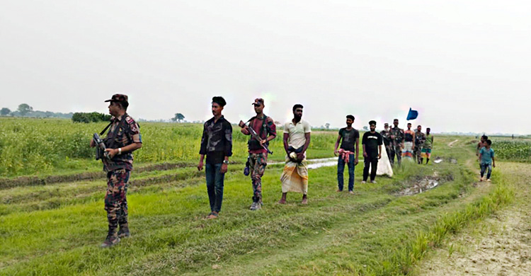 সীমান্তে পুশইনের একাধিক চেষ্টা ব্যর্থ, বিজিবির সঙ্গে পাহারায় গ্রামবাসী