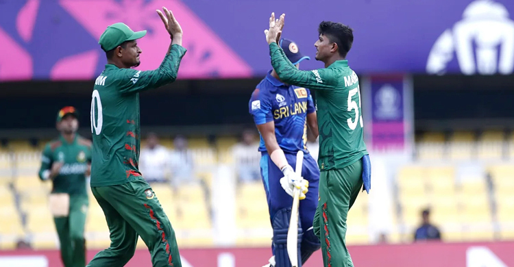 শ্রীলঙ্কাকে ২৬৩ রানে অলআউট করলো বাংলাদেশ