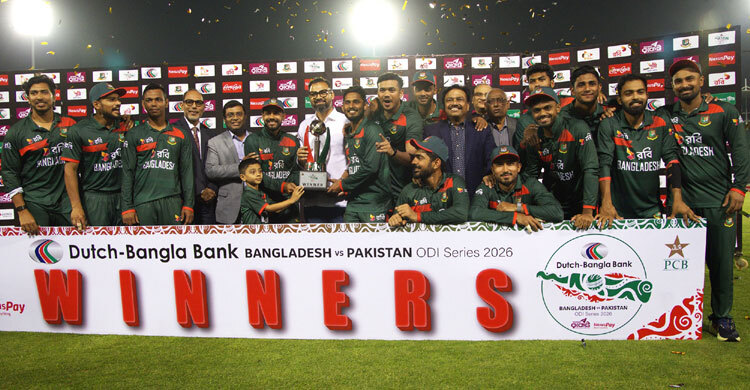 Tanzid’s maiden ton seals Bangladesh’s series win over Pakistan