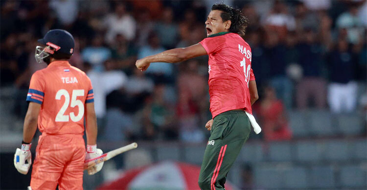 নেদারল্যান্ডসকে ১০৩ রানে অলআউট করে দিলো বাংলাদেশ