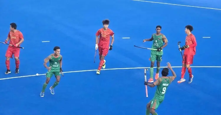 সমানে সমান লড়েও চীনের কাছে হেরে গেলো বাংলাদেশ
