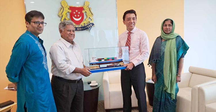 জাহাজ শিল্পসহ বন্দর অবকাঠামো উন্নয়নে সিঙ্গাপুরকে বিনিয়োগের আহ্বান