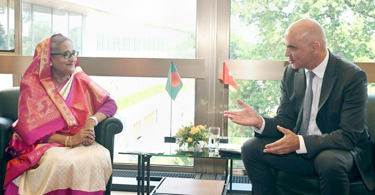 বাংলাদেশে আরও সুইস বিনিয়োগের আহ্বান প্রধানমন্ত্রীর