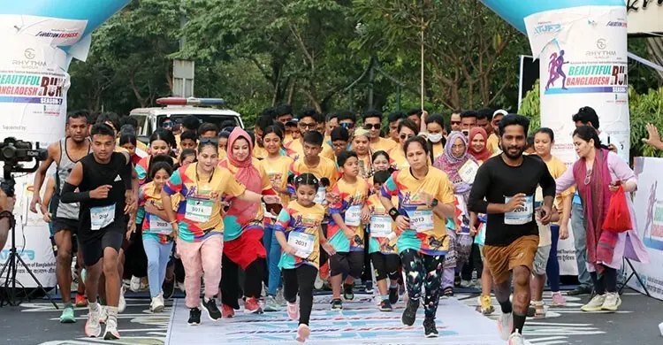 হাতিরঝিলে এটিজেএফবির বিউটিফুল বাংলাদেশ রান অনুষ্ঠিত