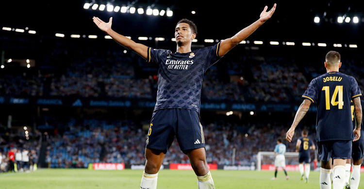 রিয়ালের জয়ের দিনে রোনালদোর রেকর্ড ছুঁলেন বেলিংহাম