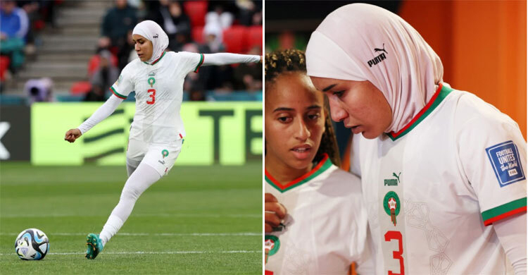 Benzina becomes first to wear hijab at World Cup